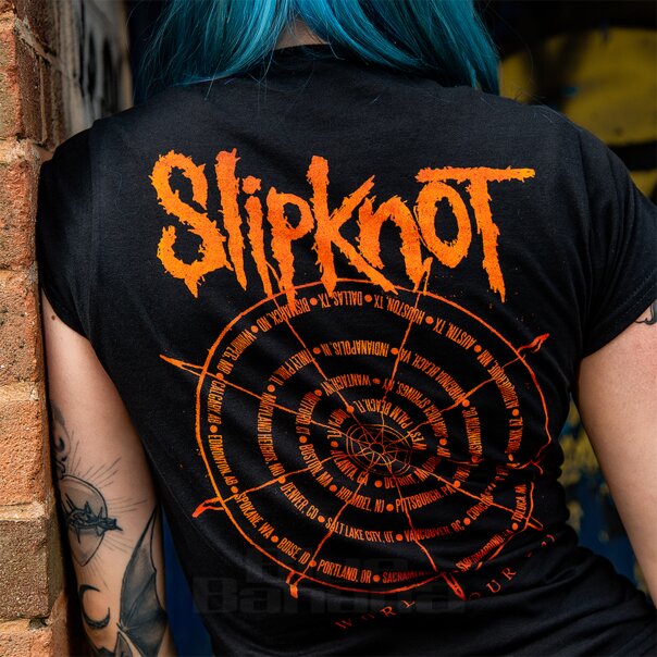 Slipknot Wheel Ladies T Shirt (Black) | Blue Banana