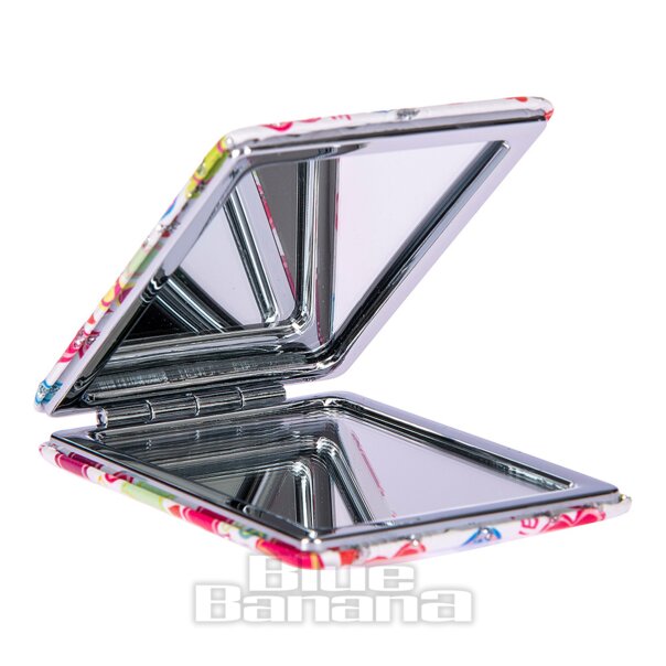 Folding Compact Makeup Mirror (Love Hearts) | Coloured Contact Lenses