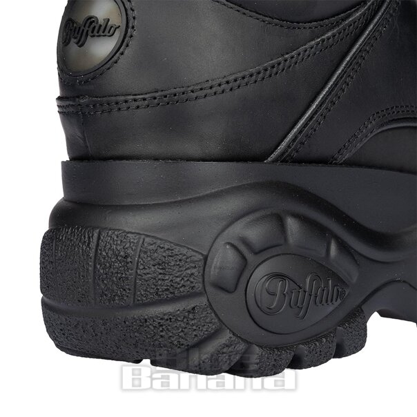 Buffalo Classic Trainer (Black) | Alternative Platform Shoes