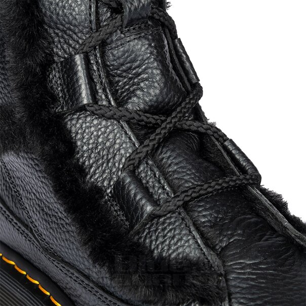 Dr Martens Buzz Kunstpelz Stiefel (Schwarz) | Blue Banana