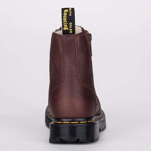 Dr Martens Chelsea 2976 Alyson Zip Grizzly Boots (Cherry) | Autumnal Dr Martens