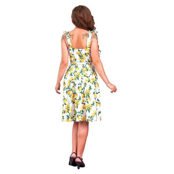 Banned June Lemon Dress (Multicolour) | Alternative Fashion, Goth Clothing