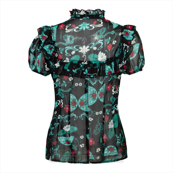 Hell Bunny Medea Blouse (Black) | Blue Banana