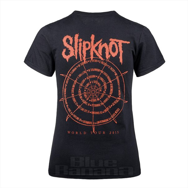 Slipknot Wheel Ladies T Shirt (Black) | Blue Banana
