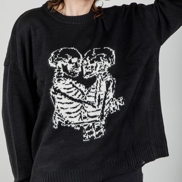The Ragged Priest Everlasting Jumper (Black & White) | Alternative Autumn Clothing