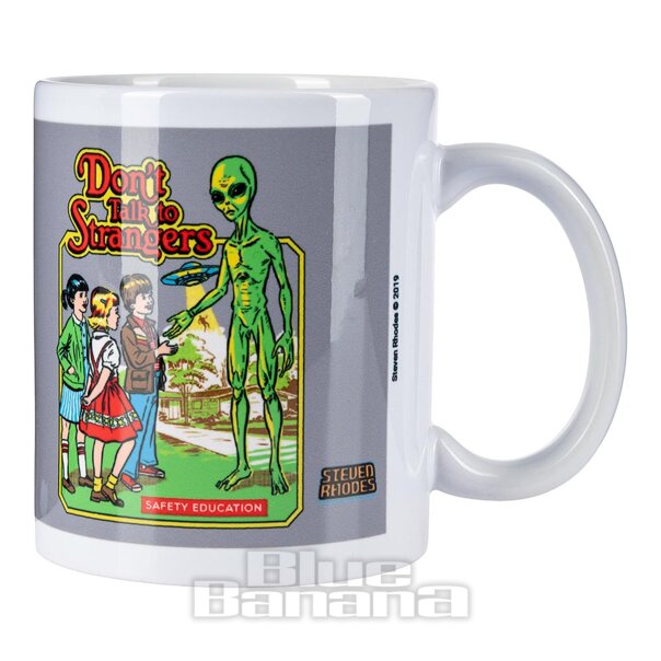 Steven Rhodes No Hables Con Extraños Taza (Multicolor) | Blue Banana