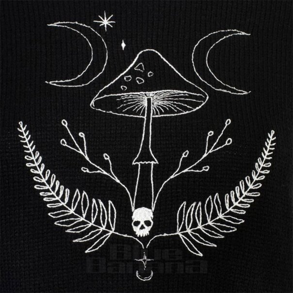 Hell Bunny Russula Pullover (Schwarz) | Blue Banana