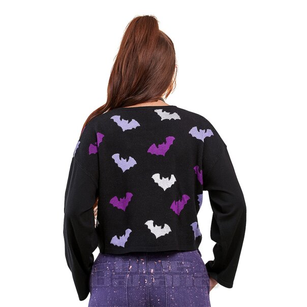 Banned Batty Babe Jumper (Black) | Alternative Fashion, Goth Clothing