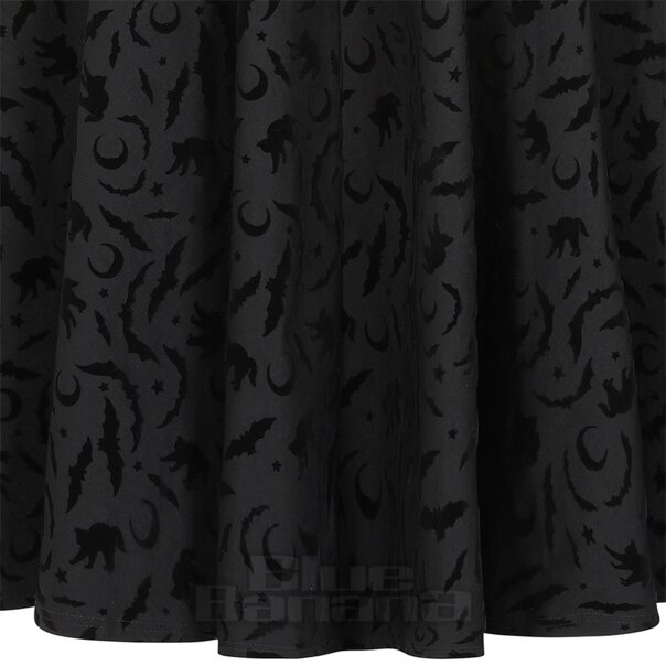Banned Halloween Night Tara Midi Dress (Black) | Blue Banana