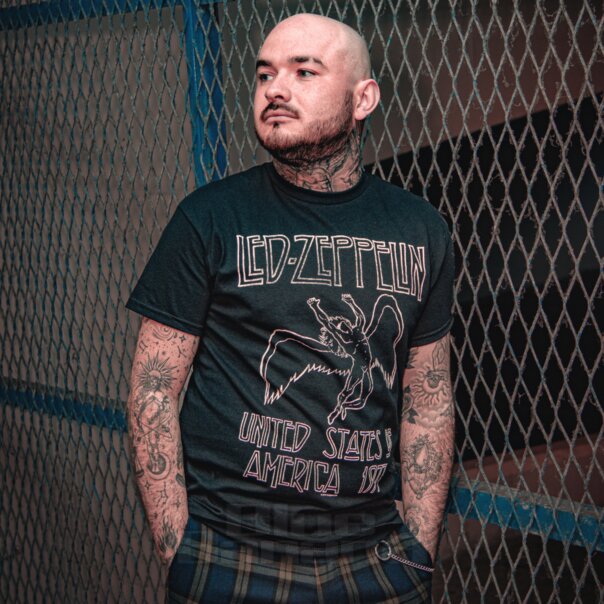 T Shirt Led Zeppelin US 77 (Nero) | Merchandising della band IT