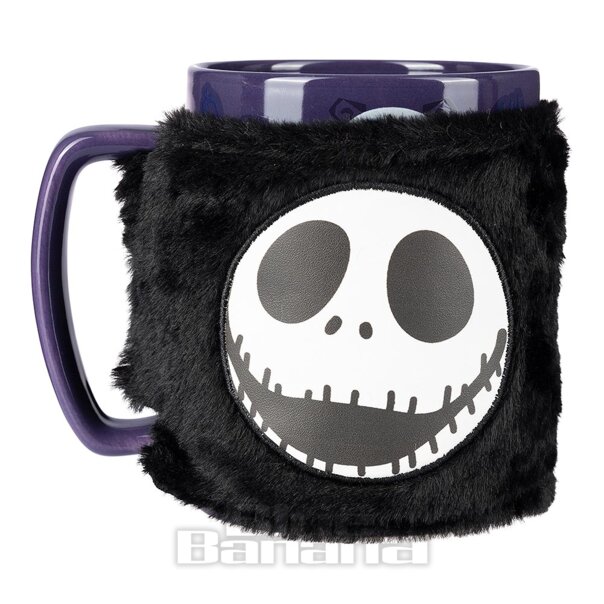 Official Nightmare Before Christmas Fuzzy Jack Skellington Becher (Lila/Schwarz) | Blue Banana