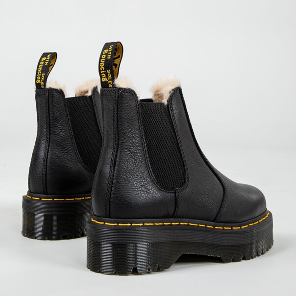 Dr Martens 2976 Quad Fur Lined Boots (Black) | Blue Banana