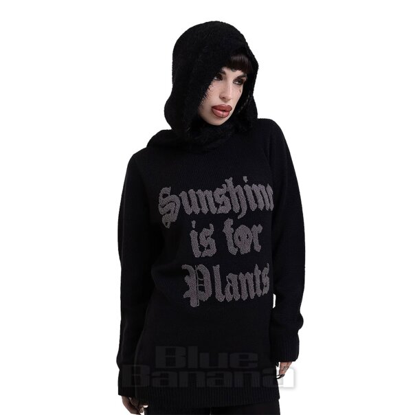 Killstar Sunshine Is For Plants Jumper (Black) | Gothic Fashion