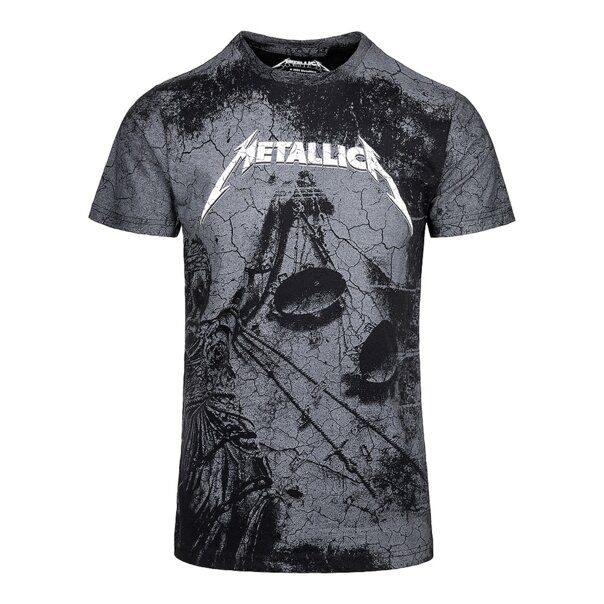 Official Metallica Justice Wash T Shirt (Black) | Official Band Merch