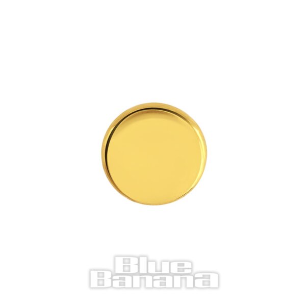 Blue Banana Plasma Gold 1,2×6 Mm Base Labret Senza Filettatura (Oro)| Body Piercing Jewellery