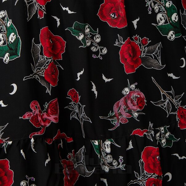 Hell Bunny Blooming Elle Dress (Black) | Blue Banana