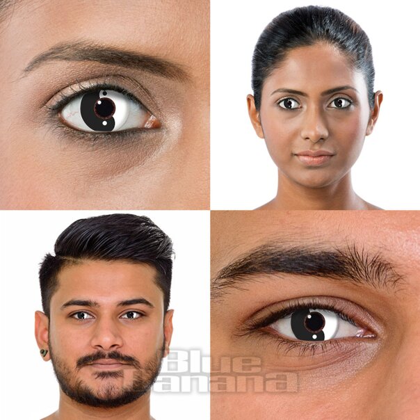 Yin Yang Coloured Contact Lenses (30 Day) | Coloured Contacts