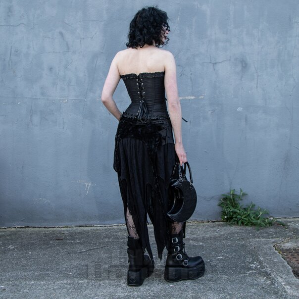 Corsetto gotico Vixxsin Dahlia (nero) | Blue Banana UK