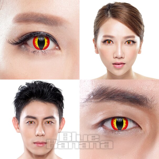 Dragon Eye 30 Tage farbige Kontaktlinsen, Coloured Contacts UK