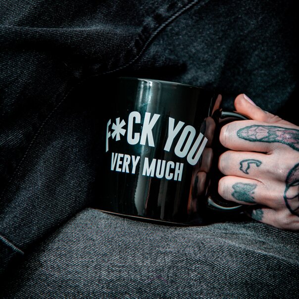Blue Banana – Fuck You – Tasse (Schwarz) | Blue Banana