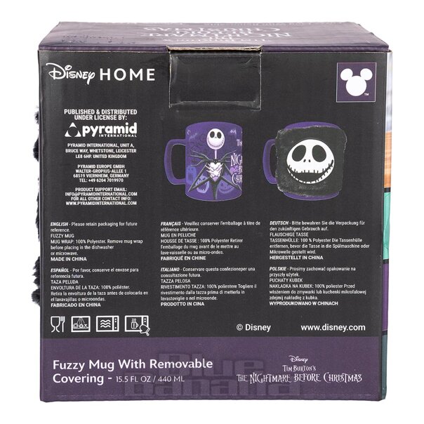 Official Nightmare Before Christmas Fuzzy Jack Skellington Becher (Lila/Schwarz) | Blue Banana