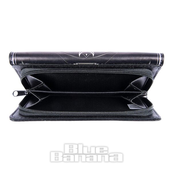 Nemesis Now Death's Head Moth Embossed Gothic Purse (Black) | Blue Banana