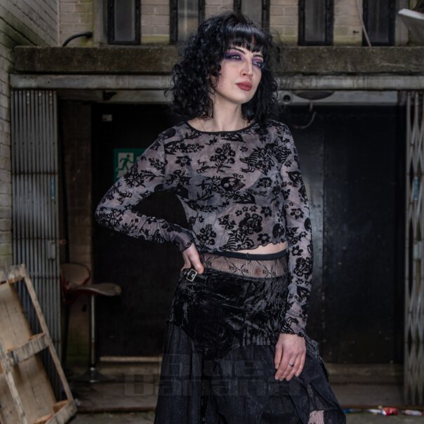 Jawbreaker Skull Top (Black) | Blue Banana