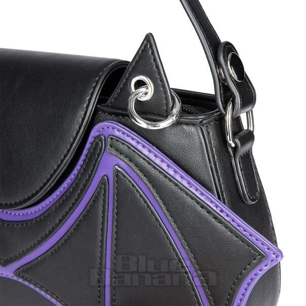 Banned Batwing Charm Handbag (Black) | Blue Banana