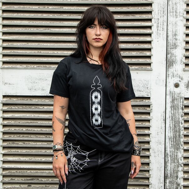 Bad Omens Stained Glass T-Shirt (Carbon) | Official Band Merch