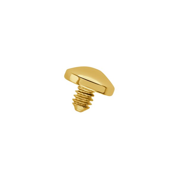Blue Banana Plasma 3mm Microdermal Top (Gold) | Piercing Jewellery Blue Banana