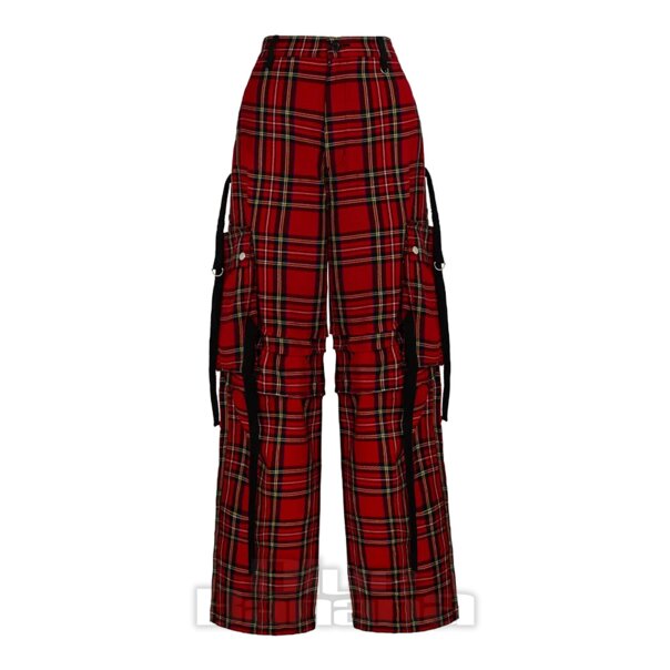 Hell Bunny Nihilist Trousers (Red) | Blue Banana