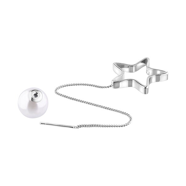 Blue Banana Star Rim Earrings (Silver) | Gothic Earrings