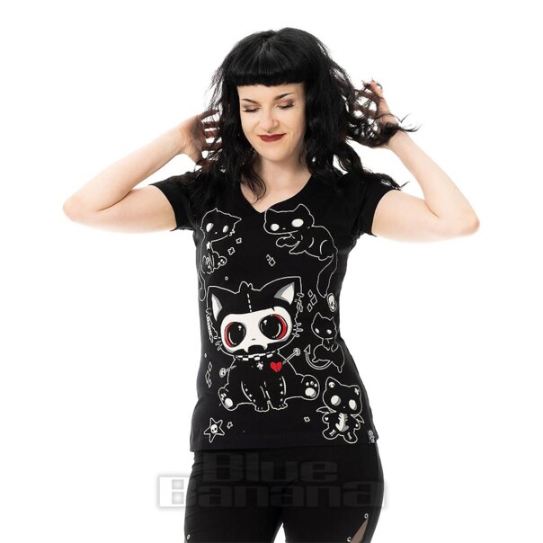 Cupcake Cult Phantom Kitty T-Shirt (Black) | Blue Banana