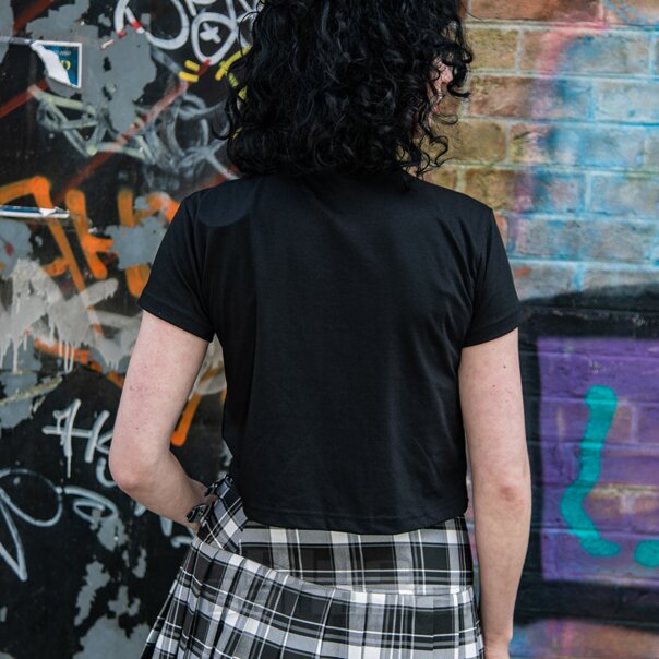 Official Ice Nine Kills Wolf Crop Top (Black) | Band Merchandise Blue Banana