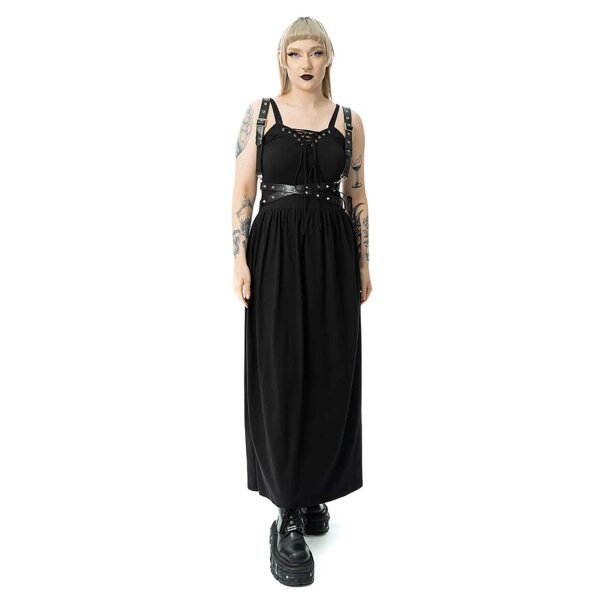 Vixxsin Junia Maxi Dress (Black) | Witchy Maxi Dress, Gothic Fashion