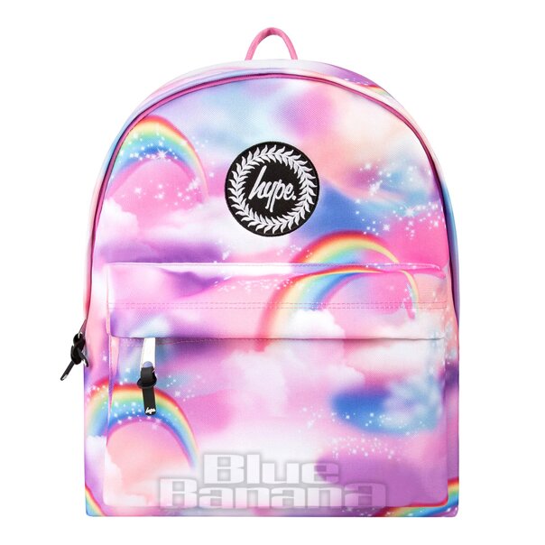 Hype Rainbow Backpack Pink School Bag