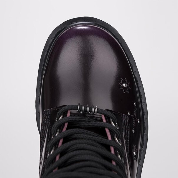 Dr Martens 1460 Wg Arcadia Velvet Boots (Purple) | Autumnal Bootss