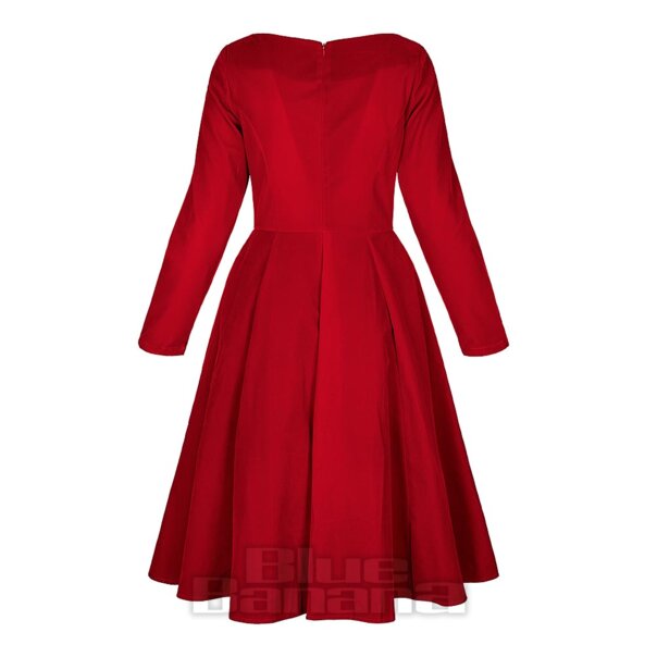 Bleeding Heart Velvet Midi Dress | Vintage Fashion