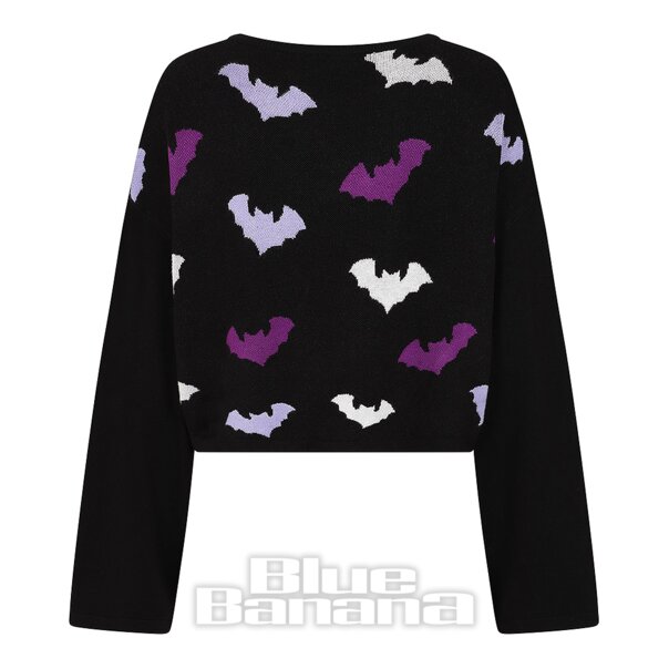 Banned Batty Babe Jumper (Black) | Alternative Fashion, Goth Clothing