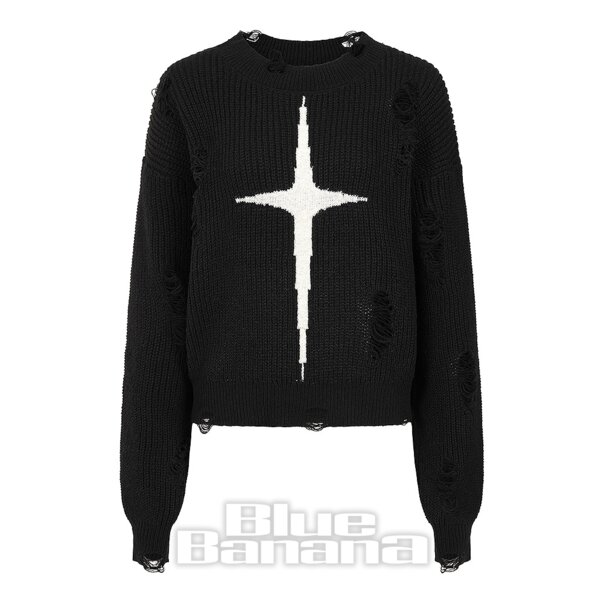 Banned Kara Vex Pullover (Schwarz) | Blue Banana