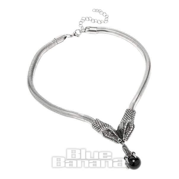 Killstar Snake Choker Necklace (Silver) | Killstar Accessories