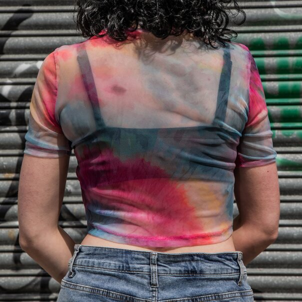 Ozzy Osbourne Logo Mesh Crop T-Shirt (Multicolor) | Alternative Fashion, Band Tees