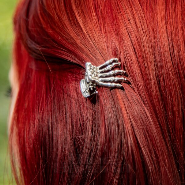 Mini Claw 2pc Hair Clips (Silver) | Blue Banana