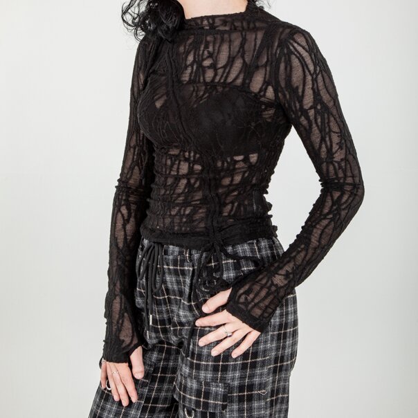 Banned Ashline Top (Black) | Banned Alternative Clothing