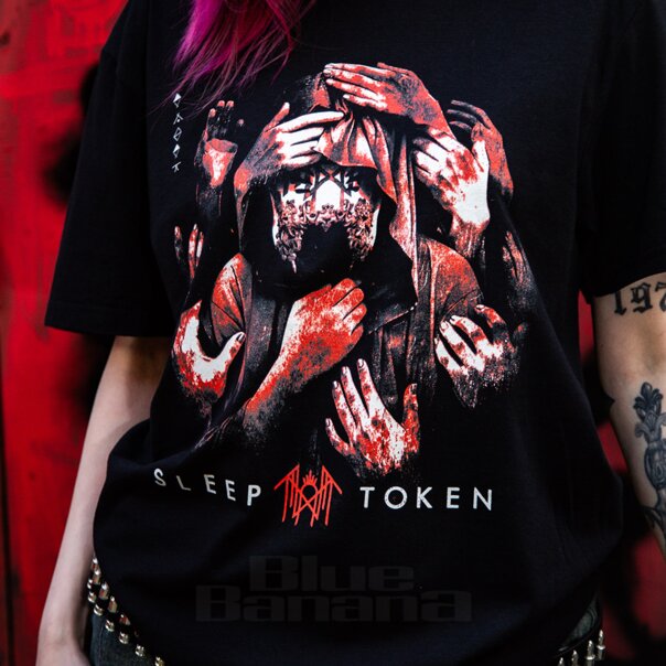 Sleep Token Haunde Packen T-Shirt (Schwarz) | Band-Merchandise DE