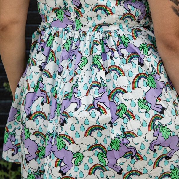 Hell Bunny Unicorn Dress (Multicolor) | Alternative Fashion, Goth Clothing