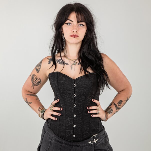 Innocent Twilight Lace Corset (Black) | Blue Banana