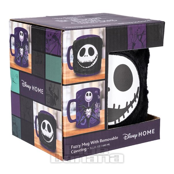 Official Nightmare Before Christmas Fuzzy Jack Skellington Becher (Lila/Schwarz) | Blue Banana