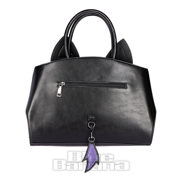 Banned Mystic Cat Alternative Handbag (Black/Purple) | Alternative Accessories