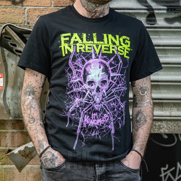 Official Falling In Reverse Spider T-Shirt (Black) | Official Band Merchandise UK